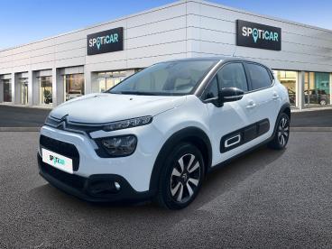 SPOTICAR Citroën C3 1.2 Puretech 83ch S&s Max Occasion - Citadine Essence Blanc Banquise (o) - Reims - 1204015594_1