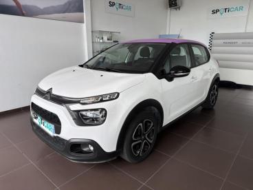 SPOTICAR Citroën C3 1.2 Puretech 83ch S&s Feel Pack Occasion - Citadine Essence Blanc Banquise (o) - Saint Flour - 1204023959_2