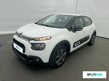 SPOTICAR Citroën C3 1.2 Puretech 83ch S&s Feel Nav Occasion - Utilitaire Essence Blanc Banquise - Eybens - 1204024087_1