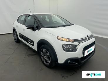 SPOTICAR Citroën C3 1.2 Puretech 83ch S&s Feel Nav Occasion - Utilitaire Essence Blanc Banquise - Eybens - 1204024087_3