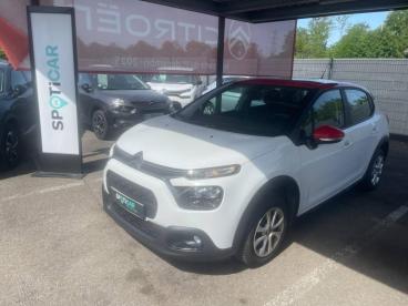 SPOTICAR Citroën C3 1.5 Bluehdi 100ch S&s Bvm 6 Feel 2 Places Societe Occasion - Utilitaire Diesel Blanc Banquise - Rouge Aden - Geispolsheim - 1204027727_1