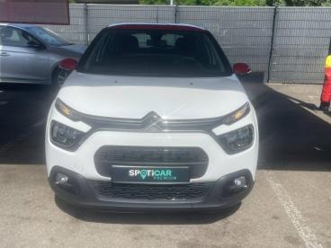 SPOTICAR Citroën C3 1.5 Bluehdi 100ch S&s Bvm 6 Feel 2 Places Societe Occasion - Utilitaire Diesel Blanc Banquise - Rouge Aden - Geispolsheim - 1204027727_2