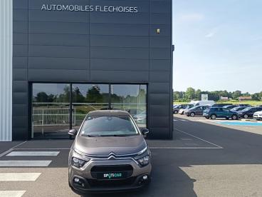 SPOTICAR Citroën C3 Puretech 110 S&s Bvm6 Shine Occasion - Citadine Essence Gris Foncé - La Fleche - 1204034982_1