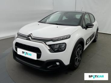 SPOTICAR Citroën C3 1.2 Puretech 83ch S&s Shine Occasion - Citadine Essence Blanc Banquise (o) - Chambery - 1204036037_1