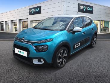 SPOTICAR Citroën C3 Puretech 83 S&s Bvm5 Shine Pack Occasion - Citadine Essence Spring Blue (metallise) - Joigny - 1204036337_1