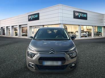 SPOTICAR Citroën C3 Bluehdi 100 S&s Bvm Feel Pack Occasion - Citadine Diesel Gris Foncé - Vannes - 1204038237_2