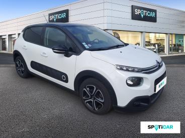 SPOTICAR Citroën C3 Puretech 110ch Shine S&s Eat6 E6.d 6cv Occasion - Citadine Essence Gris Acier - Noir Onyx - Le Chateau-dolonne - 1204038838_3