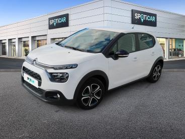 SPOTICAR Citroën C3 Puretech 83ch, Boite Manuelle, Plus Occasion - Citadine Essence Blanc Banquise - Montpellier - 1204058238_1