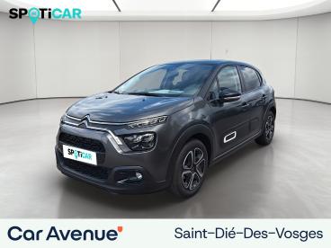 SPOTICAR Citroën C3 Puretech 83 S&s Bvm5 Feel Pack Occasion - Citadine Essence Gris Platinium (m) - Saint Die Des Vosges - 1204059137_1