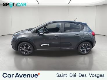 SPOTICAR Citroën C3 Puretech 83 S&s Bvm5 Feel Pack Occasion - Citadine Essence Gris Platinium (m) - Saint Die Des Vosges - 1204059137_2