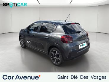SPOTICAR Citroën C3 Puretech 83 S&s Bvm5 Feel Pack Occasion - Citadine Essence Gris Platinium (m) - Saint Die Des Vosges - 1204059137_3