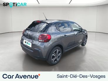 SPOTICAR Citroën C3 Puretech 83 S&s Bvm5 Feel Pack Occasion - Citadine Essence Gris Platinium (m) - Saint Die Des Vosges - 1204059137_5