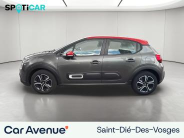 SPOTICAR Citroën C3 Puretech 83 S&s Bvm5 Feel Pack Occasion - Citadine Essence Gris Platinium (m) - Rouge Aden - Saint Die Des Vosges - 1204059144_2