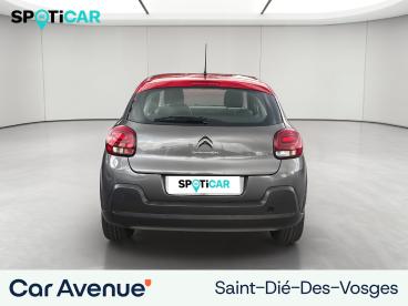 SPOTICAR Citroën C3 Puretech 83 S&s Bvm5 Feel Pack Occasion - Citadine Essence Gris Platinium (m) - Rouge Aden - Saint Die Des Vosges - 1204059144_4