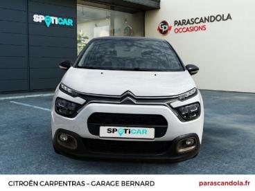 SPOTICAR Citroën C3 1.2 Puretech 83ch S&s C-series 123g Occasion - Citadine Essence Blanc Banquise (o) - Noir Perla Nera - Carpentras - 1204059847_2