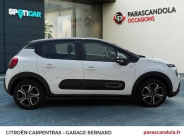 SPOTICAR Citroën C3 1.2 Puretech 83ch S&s C-series 123g Occasion - Citadine Essence Blanc Banquise (o) - Noir Perla Nera - Carpentras - 1204059847_4