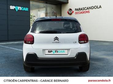 SPOTICAR Citroën C3 1.2 Puretech 83ch S&s C-series 123g Occasion - Citadine Essence Blanc Banquise (o) - Noir Perla Nera - Carpentras - 1204059847_5