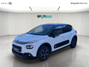 SPOTICAR Citroën C3 Puretech 110 S&s Bvm6 Shine Occasion - Citadine Essence Blanc - Albertville - 1204060716_1