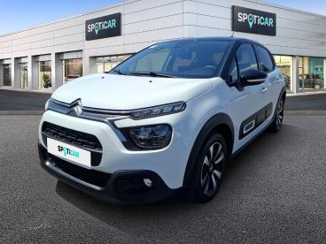 SPOTICAR Citroën C3 1.2 Puretech 83ch S&s Max Occasion - Citadine Essence Blanc Banquise (o) - Reims - 1204082652_1