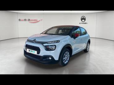 SPOTICAR Citroën C3 1.2 Puretech 82ch S&s Feel Nav E6.d Occasion - Utilitaire Essence Blanc Banquise - Rouge Aden - Hoenheim - 1204096111_1
