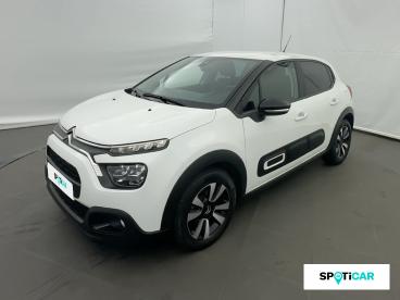 SPOTICAR Citroën C3 1.2 Puretech 110ch S&s Max Occasion - Citadine Essence Blanc Banquise (o) - Chambery - 1204098658_1