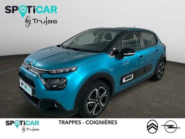 SPOTICAR Citroën C3 Puretech 83 S&s Bvm5 Feel Pack Occasion - Citadine Essence Bleu - Plaisir - 1204102877_1