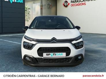 SPOTICAR Citroën C3 1.2 Puretech 83ch S&s Shine Occasion - Citadine Essence Blanc Banquise (o) - Noir Perla Nera - Carpentras - 1204104082_2