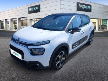 SPOTICAR Citroën C3 1.2 Puretech 83ch S&s Shine Occasion - Citadine Essence Blanc Banquise (o) - Tourlaville - 1204112508_1