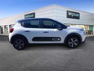 SPOTICAR Citroën C3 1.2 Puretech 83ch S&s Shine Occasion - Citadine Essence Blanc Banquise (o) - Tourlaville - 1204112508_4