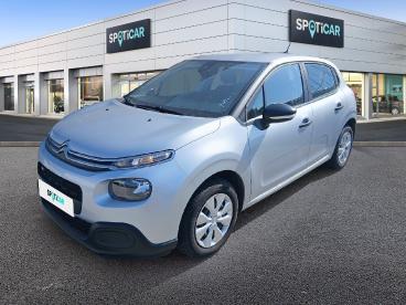 SPOTICAR Citroën C3 Puretech 68ch Live Occasion - Citadine Essence Gris Aluminium - Tourlaville - 1204112509_1