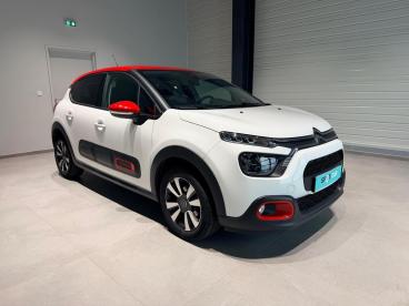 SPOTICAR Citroën C3 Puretech 83 S&s Bvm5 Shine Occasion - Citadine Essence Blanc Banquise - Thionville - 1204137725_3