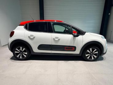 SPOTICAR Citroën C3 Puretech 83 S&s Bvm5 Shine Occasion - Citadine Essence Blanc Banquise - Thionville - 1204137726_4