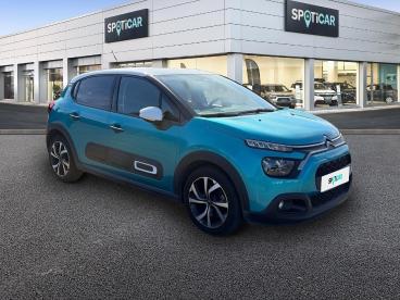SPOTICAR Citroën C3 1.2 Puretech 110ch S&s Shine Pack 121-122g Occasion - Citadine Essence Spring Blue (m) - Blanc Opale - Loison sous lens - 1204142714_3