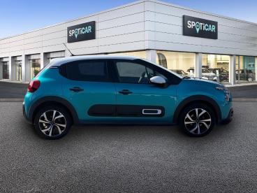 SPOTICAR Citroën C3 1.2 Puretech 110ch S&s Shine Pack 121-122g Occasion - Citadine Essence Spring Blue (m) - Blanc Opale - Loison sous lens - 1204142714_4