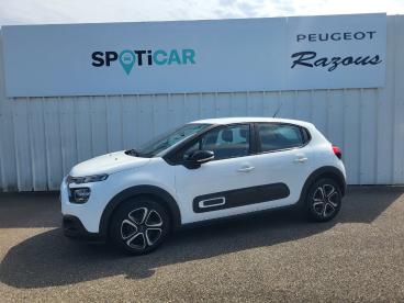 SPOTICAR Citroën C3 Bluehdi 100 S&s Bvm6 Feel Nav Occasion - Citadine Diesel Blanc - Trebes - 1204146286_1