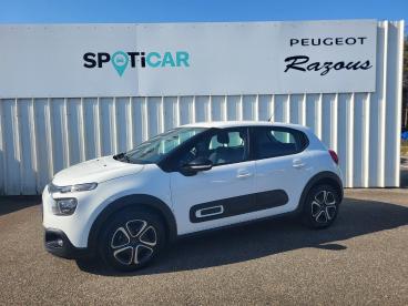 SPOTICAR Citroën C3 Bluehdi 100 S&s Bvm6 Feel Nav Occasion - Citadine Diesel Blanc - Trebes - 1204149340_1