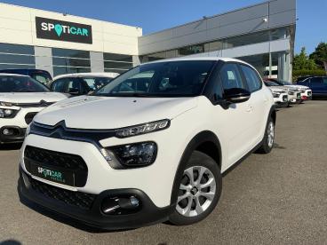 SPOTICAR Citroën C3 1.5 Bluehdi 100ch S&s You Occasion - Citadine Diesel Blanc Banquise (o) - Brest - 1204192482_1