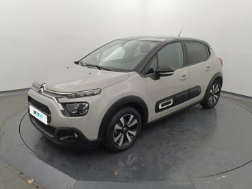 SPOTICAR Citroën C3 Puretech 110 S&s Eat6 Shine Occasion - Citadine Essence Beige - Le Mans - 1204234967_1