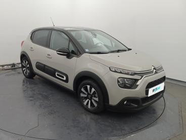 SPOTICAR Citroën C3 Puretech 110 S&s Eat6 Shine Occasion - Citadine Essence Beige - Le Mans - 1204234967_3