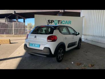 SPOTICAR Citroën C3 1.2 Puretech 83ch S&s Shine Occasion - Citadine Essence Blanc Banquise (o) - Noir Onyx - Salon De Provence - 1204235799_5