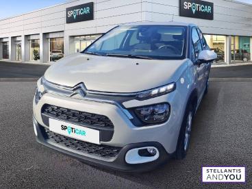 SPOTICAR Citroën C3 Puretech 83 Ch Bvm5 You Occasion - Citadine Essence Beige - Chambray Les Tours - 1204236998_1