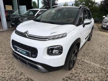 SPOTICAR Citroën C3 Aircross Puretech 130ch S&s Shine Pack Eat6 Occasion - Suv-4x4 Essence Blanc Banquise (o) + Noir Perla Nera - Vert Saint Denis - 1204049496_1