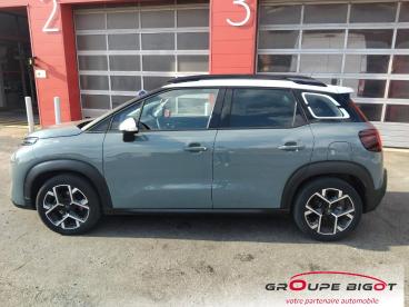 SPOTICAR Citroën C3 Aircross Puretech 130ch S&s Shine Pack Eat6 Occasion - Suv-4x4 Essence Kaki Grey (o) - Blanc Opale - Saint Ouen - 1204157414_5