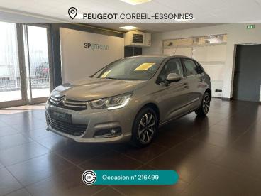 SPOTICAR Citroën C4 Puretech 110 Bvm Millenium Occasion - Berline Essence Gris Clair - Corbeil Essonnes - 1203641319_1