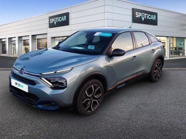 SPOTICAR Citroën C4 Moteur Electrique 136ch (100 Kw) Feel Pack Automat Occasion - Berline Electrique Bleu Iceland (n) - Abbeville - 1203767541_1