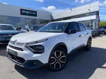 SPOTICAR Citroën C4 Moteur Electrique 136ch (100 Kw) Feel Nav Occasion - Berline Electrique Blanc Banquise (o) - Brest - 1203970762_1