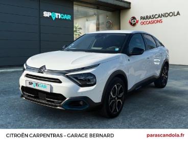 SPOTICAR Citroën C4 Moteur Electrique 136ch (100 Kw) Shine Pack Automa Occasion - Berline Electrique Blanc Banquise (o) - Carpentras - 1204088644_1