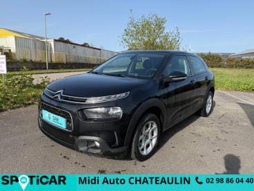 SPOTICAR Citroën C4 Cactus Puretech 110ch S&s Feel E6.d-temp Occasion - Berline Essence Noir Obsidien (n) - Chateaulin - 1203874039_1