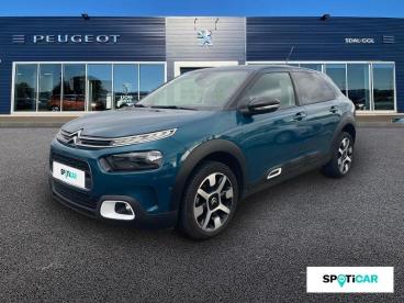 SPOTICAR Citroën C4 Cactus Puretech 110ch S&s Shine / Navigation + Camera + C Occasion - Berline Essence Emeraude Blue (n) - Limoges - 1204165810_1