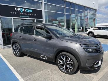 SPOTICAR Citroën C5 Aircross Bluehdi 130 Shine Pack Eat8 Occasion - Suv-4x4 Diesel Gris Platinium - Brest - 1203455555_1